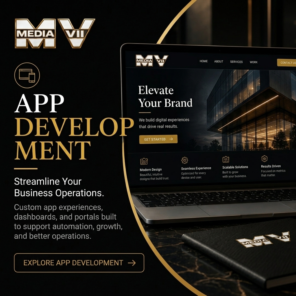 Tampa App Development MEDIA VII service ad